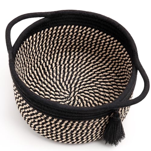 SweetMemo Small Empty Gift Basket to Fill with Handles, Litt