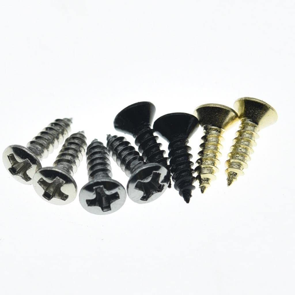Dopro 30-Pack American #3 x 3/8" Stainless Steel Guitar/Bass Pickguard Screws Back Plate Screws Switch Plate Screws for GB Les Paul/SG/FLY V Black - Image 3