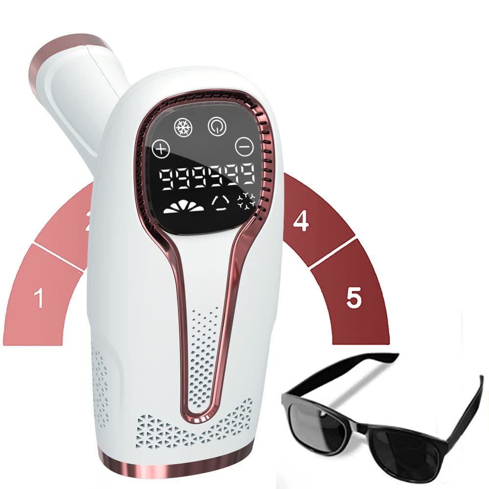 INSYOO IPL-Geräte Haarentfernung Laser Touchscreen Tragbares Pulslaser-Haarentfernungsinstrument 5 Energiestufen Epilierer für Frauen, Männer, Körper, Gesicht, Bikini, Beine Usw