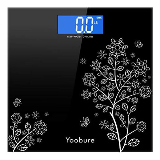 Weight Scale, Precision Digital Body Bathroom Scale with Step-On Technology, 6mm Tempered Glass Easy Read Backlit LCD Display, 400 Pounds