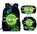 V-mix Rick et Morty Sac à dos Sac d'école trois pièces pour enfants Sac à dos étudiant Sac à dos pour ordinateur portable Sac à dos pour ordinateur Sac voyage Convient aux enfants (Couleur 11)