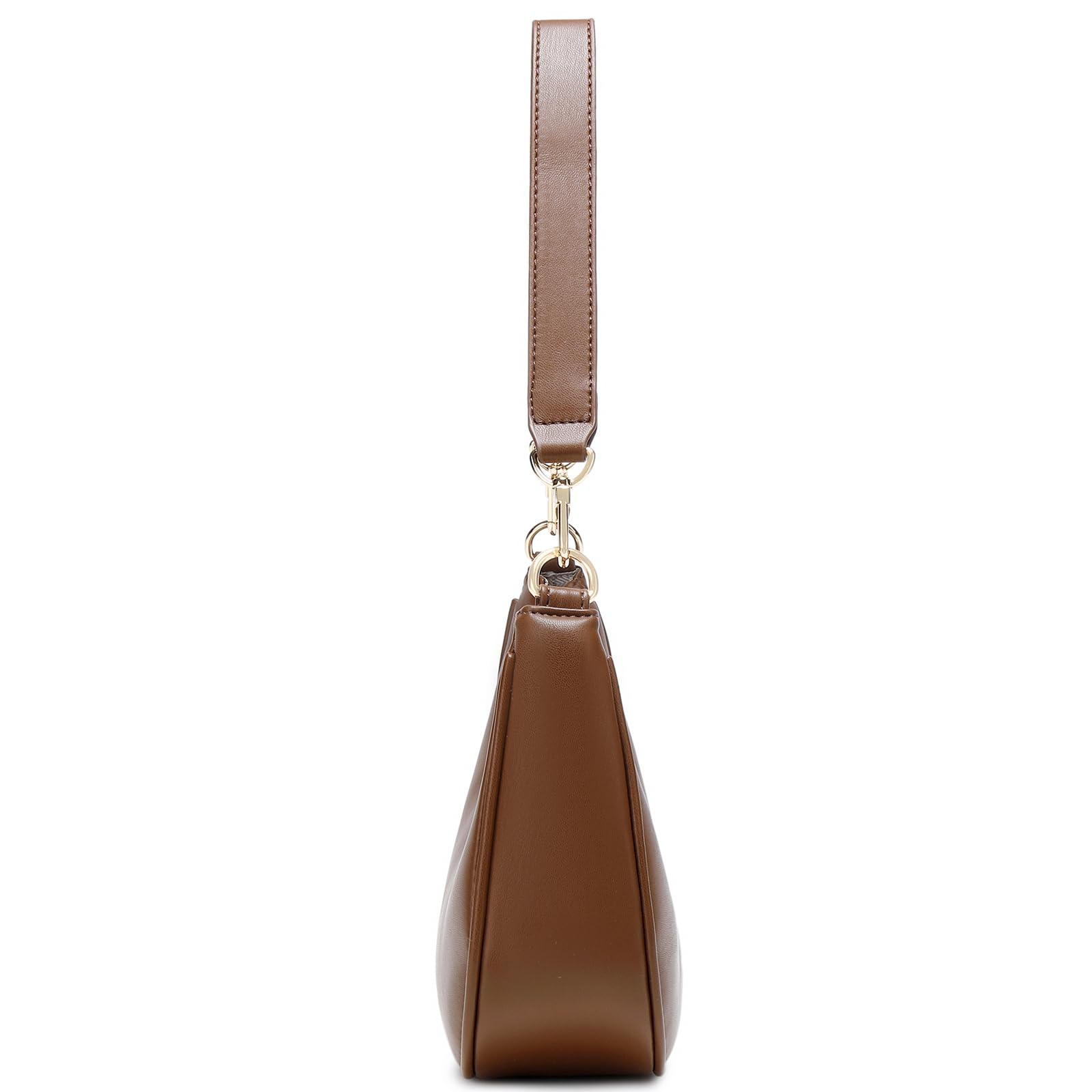 Women's Shoulder Bags Cute Hobo Purses Vintage Handbags with Zipper Lightweight Underarm for Dating Shopping Gift (Coffee) view 7