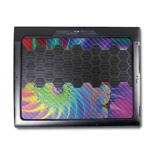 Image of MightySkins Carbon Fiber Skin Compatible With Alienware M18 R1 (2023) Full Wrap Kit - Color Fractal | Protective, Durable Textured Carbon Fiber Finish | Easy To Apply & Change Styles | Made in the USA
