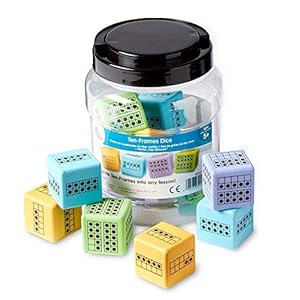 Learning Resources Zehnerrahmen-Würfel Set mit 12 Stück