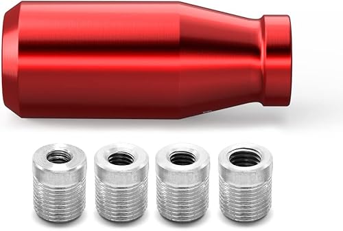 Miniatura 5 de Amazing AUTO Pomo de palanca de cambios manual automático de 5 velocidades (rojo) para Mazda Miata Subaru Sti