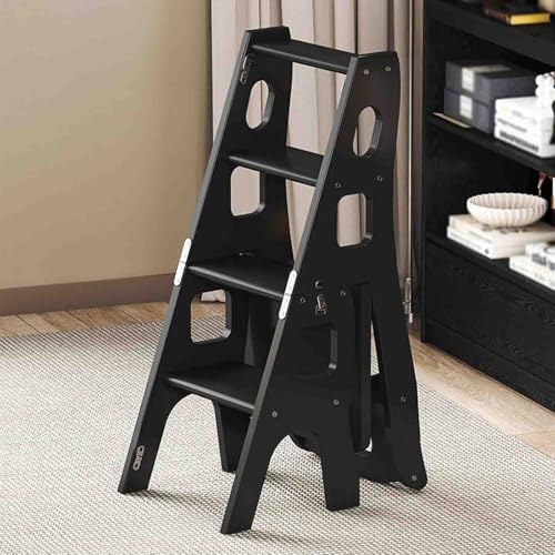 ���C�ސ�3�i�܂肽���݃X�e�b�v�X�c�[���`�F�A�A������t���|�[�^�u��2-in-1���[�I�A�ƒ�p�ȃX�y�[�X�K�i��q(Walnut)