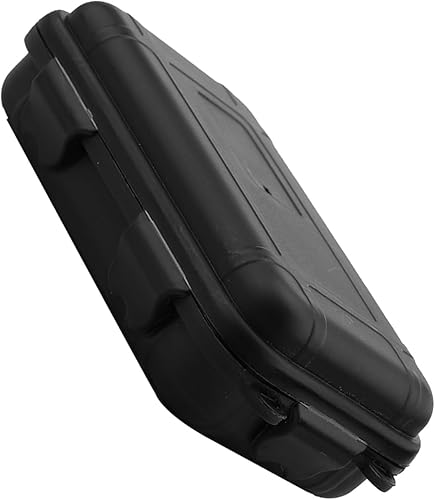 Miniatura 7 de Estuche rígido, a prueba de golpes, caja de almacenamiento de supervivencia al aire libre, caja sellada universal con espuma (negro, S)
