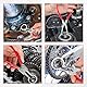 TOOLEAGUE 4 Pcs Snap Ring Pliers Set, Kreis Pliers, 7 Zoll Internal/Externe schwere Pflicht C Clip Pliers für Ringentferner Retaining mit Lagerbeutel