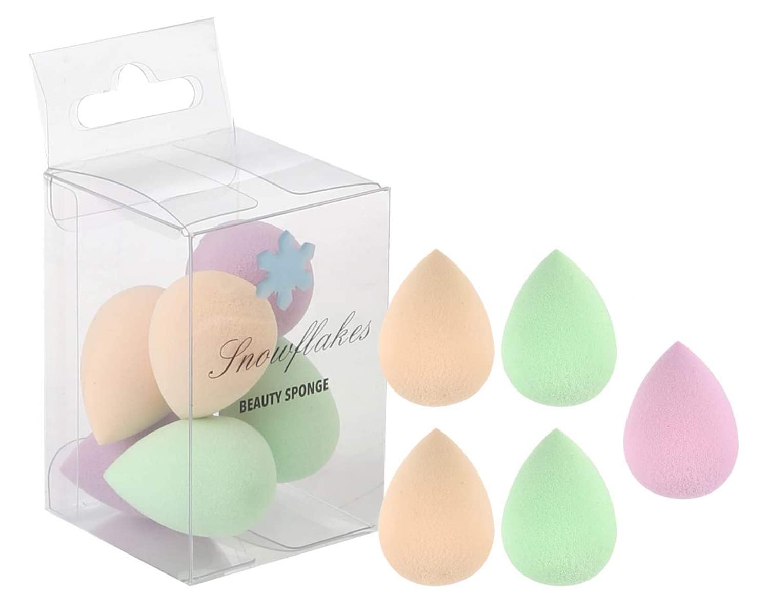 Mini Makeup Blender Sponge Set-5pcs Soft Beauty Foundation Blending Eggs - for All Kinds of Cosmetics, Liquid Foundation, BB Cream, Powder, Concealer, Isolation, Etc, Multi-colored Gift-picture-38