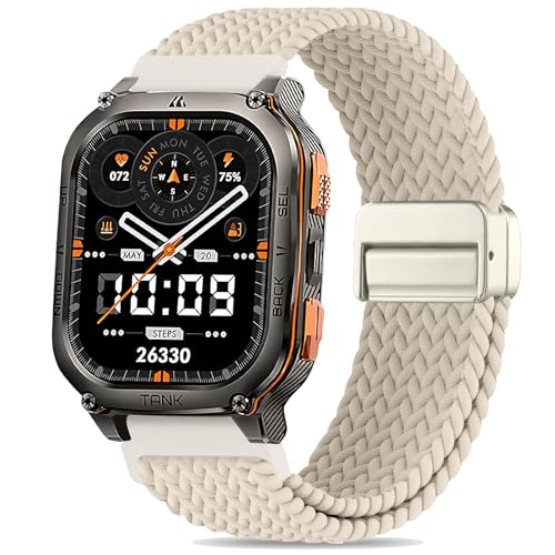 Correa magnética trenzada de nylon 22mm para reloj miniatura 1