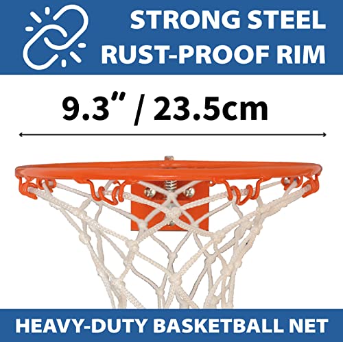 Gamez Jam Mini Basketball Hoop For Door. Award Winning Toughened Board, Slam Dunk Hoop Net And Balls. Indoor Basketball Hoop For Kids Adults Teens Students. Bedroom Accessory For Boys And Girls #TOP2