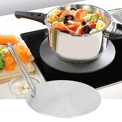 Plaque à induction adaptateur et diffuseur de chaleur en acier inoxydable pour cuisine 24 cm