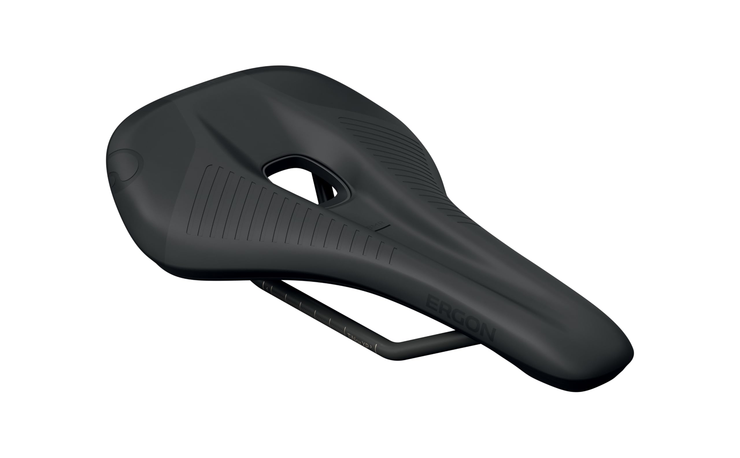 Ergon SRS Comp Road Herren Fahrradsattel, Nylonschale und TiNox XP Schienen, Schwarz, Größe S/M