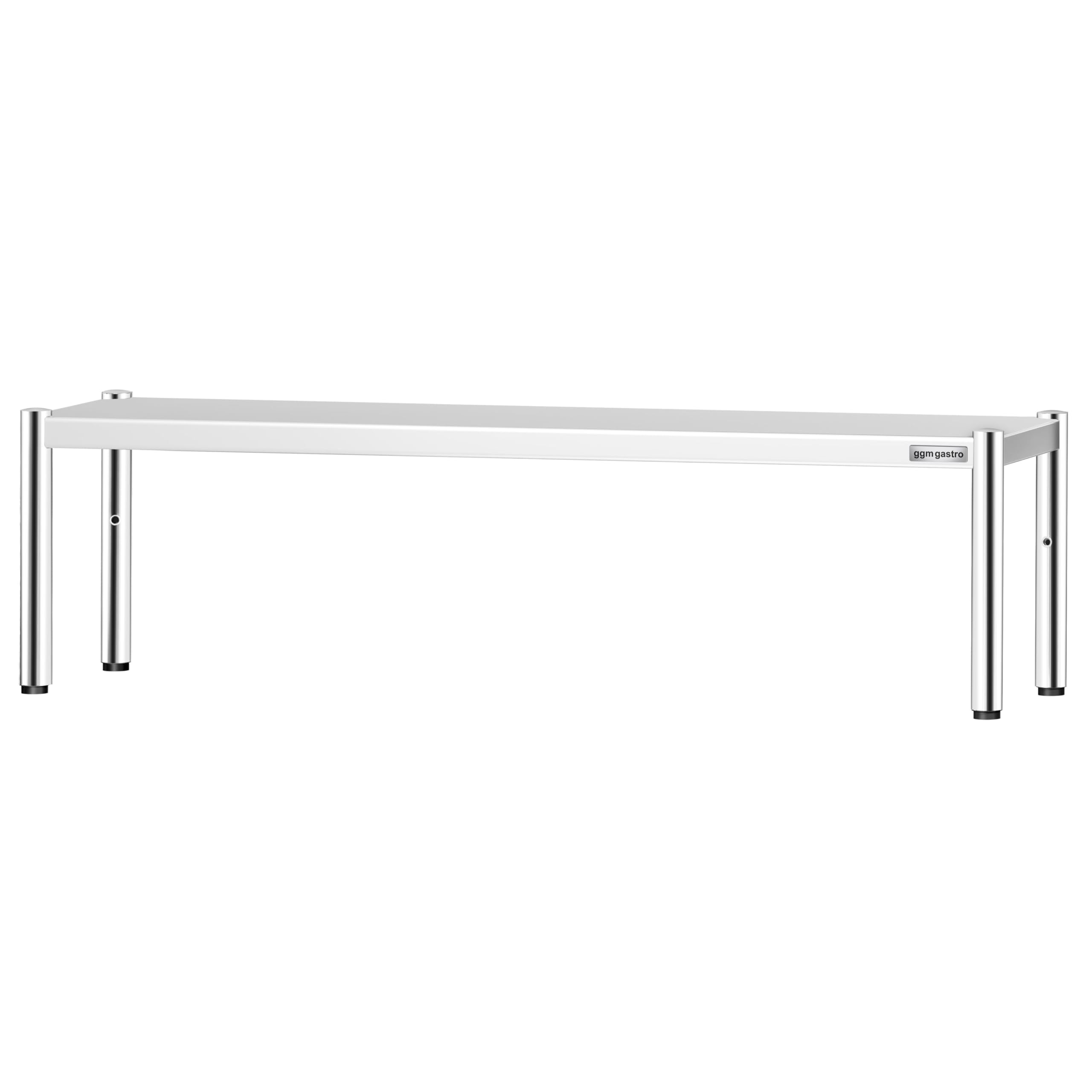 GGM Gastro | AB1K184 | Aufsatzbord Edelstahl - 1 Etage - 1800x370mm - höhenverstellbar