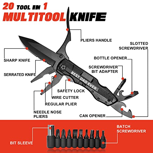 Gifts for Dad from Daughter Son Kids, BEST DAD EVER Multitool Knife, Dad Gifts for Fathers Day, Dad Gifts, Dad Birthday Gift, Gifts Idea for Dad, Christmas - Image 3