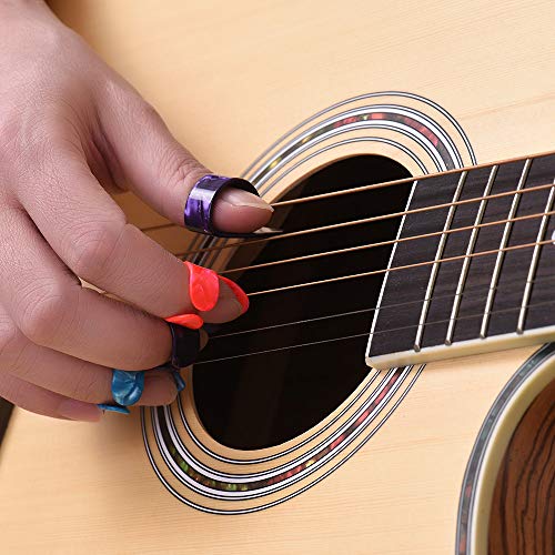 KKmoon Conjunto de lâminas de guitarra inclui 3 lâminas de vidro (5,1 cm / 6 cm / 7 cm) + 1 lâmina d