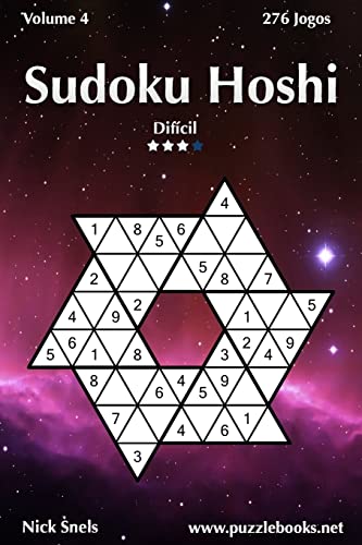 Sudoku Hoshi - Difícil - Volume 4 - 276 Jogos (Portuguese Edition)
