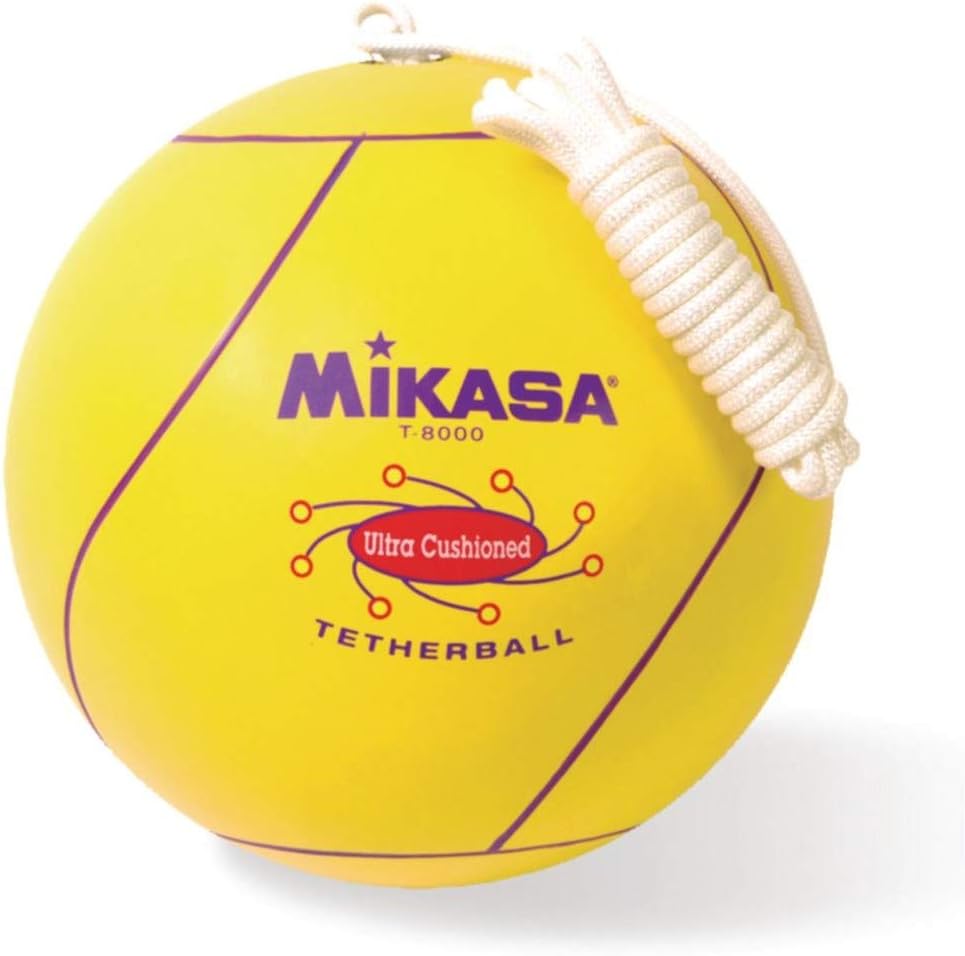 Mikasa Ultra Cushioned Tetherball With Rope, Official SizeYellow