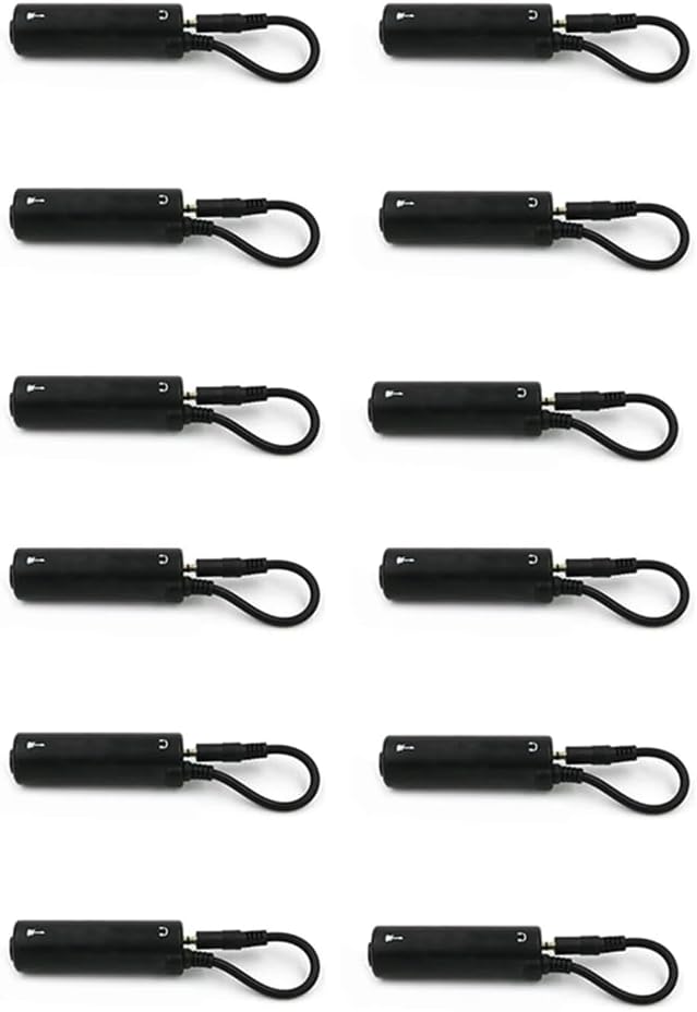 Guitar Audio Interface Replacement for Phone 12pcs Guitar Interface I-Rig Converter Guitar Line Converter Guitar Tuner