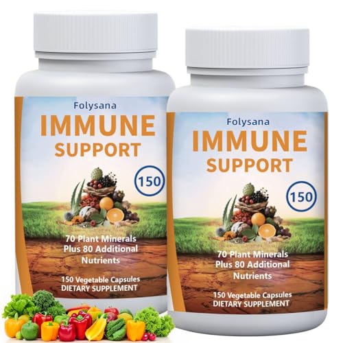 Folysana 2 Pack of Immune Support 150- Daily Vitality and Nutrient Boost (300 Count)