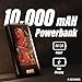 Marvel Deadpool 10,000Mah Power Bank- Universally Compatible Portable Phone Charger Battery Pack w/USB Charging Port - Deadpool Gifts for Men, Woman, Teens and All Fans of Marvel Gifts