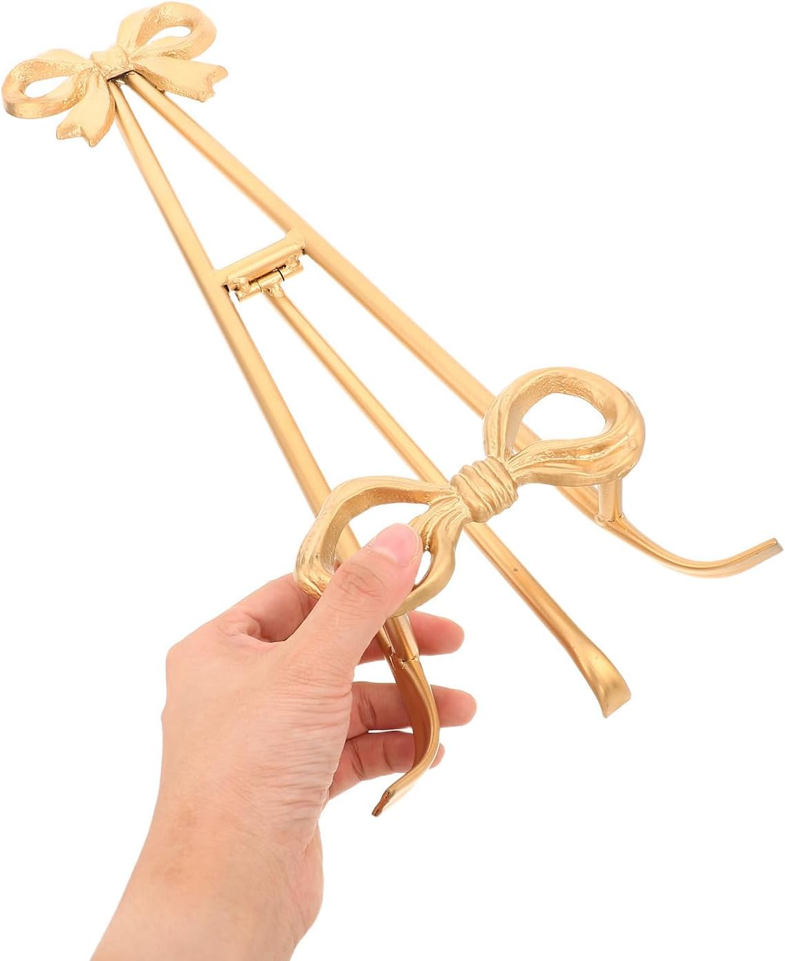 European Vintage Iron Bowknot Recipe Book Holder Stand for Table