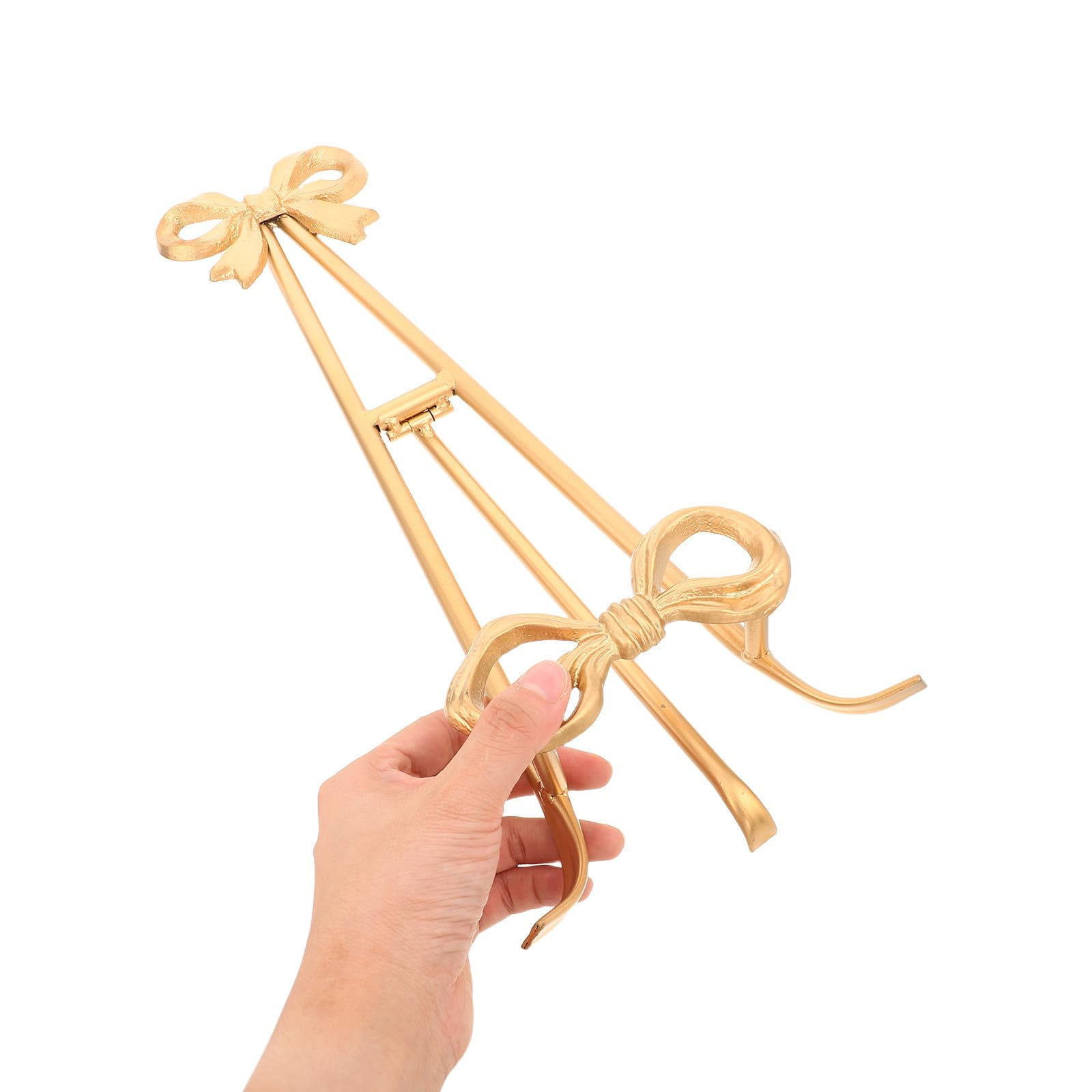 ABOOFAN Portaplatos Vintage de Hierro Dorado 15,6 Pulgadas para Platos