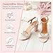 M METERXITY 2-Pack Decorative Rhinestone Shoe Clips, Zinc Alloy Removable Fashion Elegant Crystal Flower Shoe Clips Buckle for Women Dress/Shoes/Heel, Glitter Charm Accessories [Gold Tone]