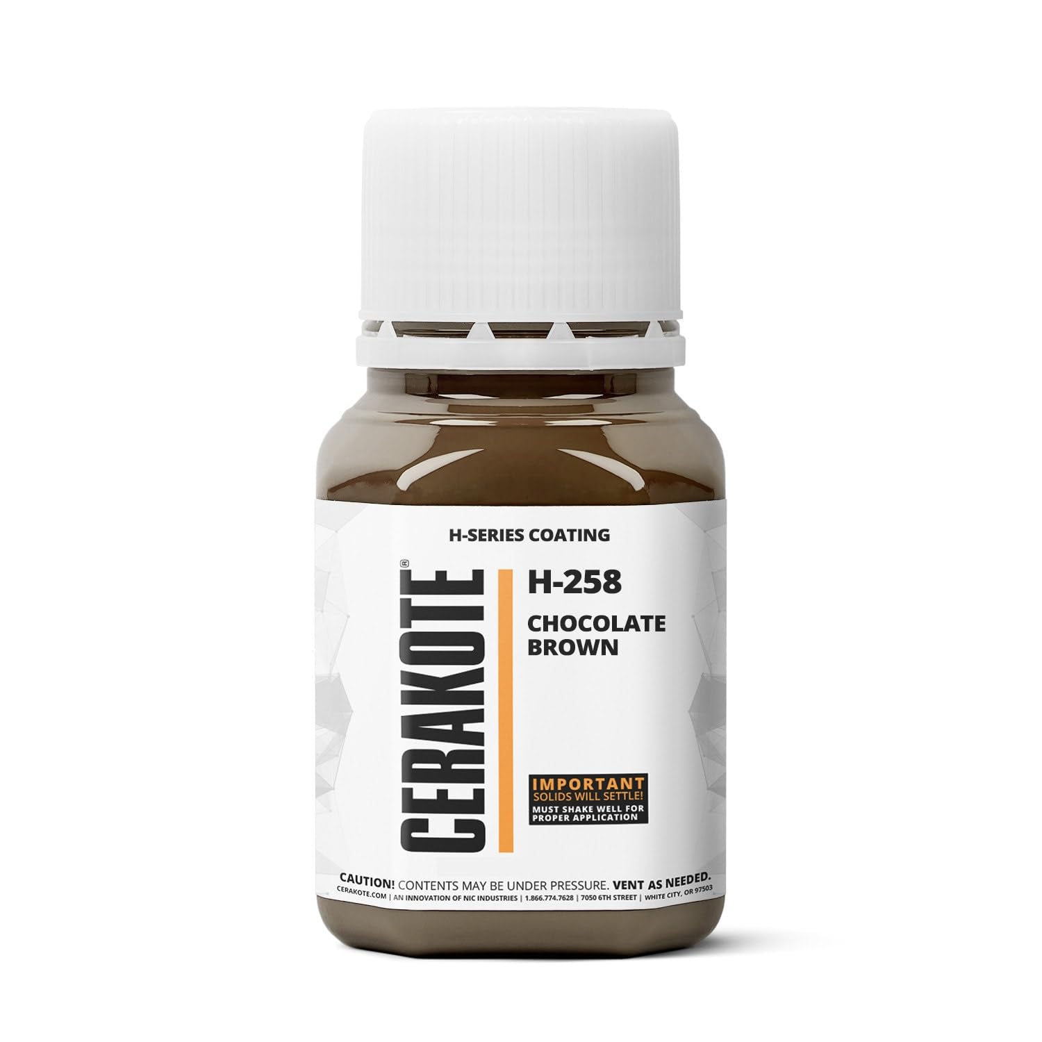 CERAKOTE (Oven Cure) H-Series Chocolate Brown [ 4oz ] H-258T -Our Ceramic Technology Combines Performance with Color on All- Metals, Polymers + More - (Part B) Included