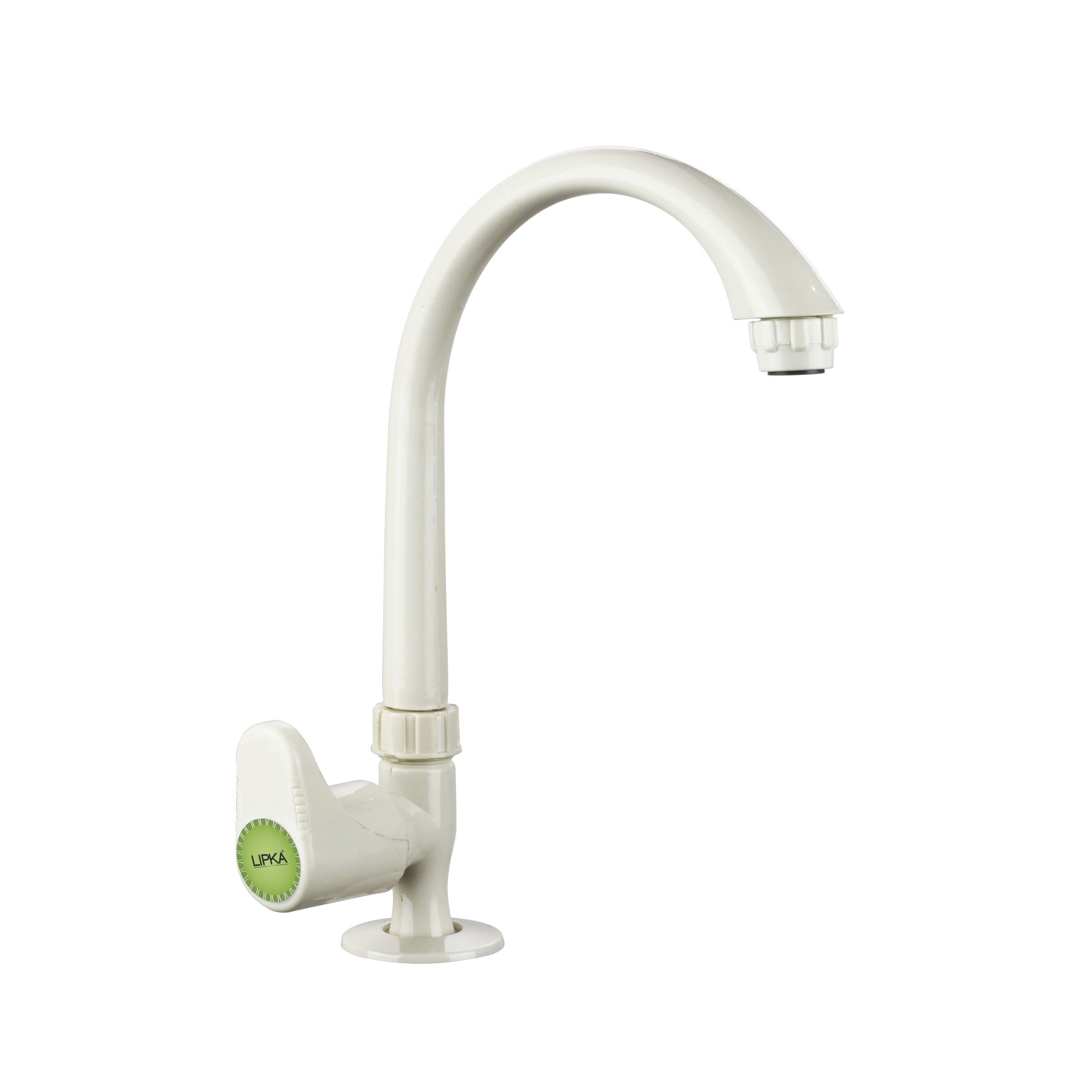 LIPKA Designo Swan Neck with Swivel Spout Faucet |PTMT Water Tap | Ivory Color| (B0827YP4KM) Amazon Price History, Amazon Price Tracker