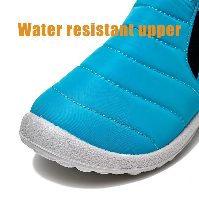 Kid Boys Girls Warm Plush Velvet Winter Boots for Outdoor Walking Trekking Sport4