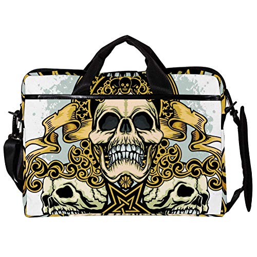 Bolso bandolera para portátil de 14 y 15 pulgadas: transporte seguro con calaveras