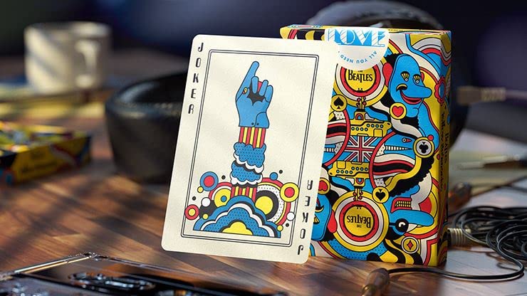 Murphy’s Magic Supplies, Inc. Theory11 Cartes à jouer The Beatles Submarine Jaune, (71949) - Les Beatles, Paul McCartney, John Lennon, RIngo Starr, George Harrison Murphy's Magic Supplies, Inc. Theory11 Cartes à jouer The Beatles Submarine Jaune, (71949) – Image 7