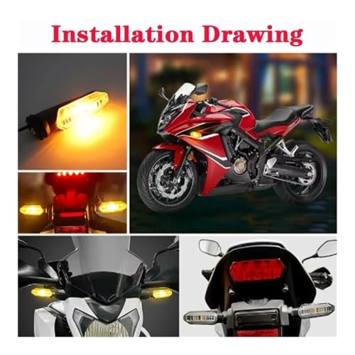 Clignotant LED moto 8mm design épuré compatible avec CBR 650F