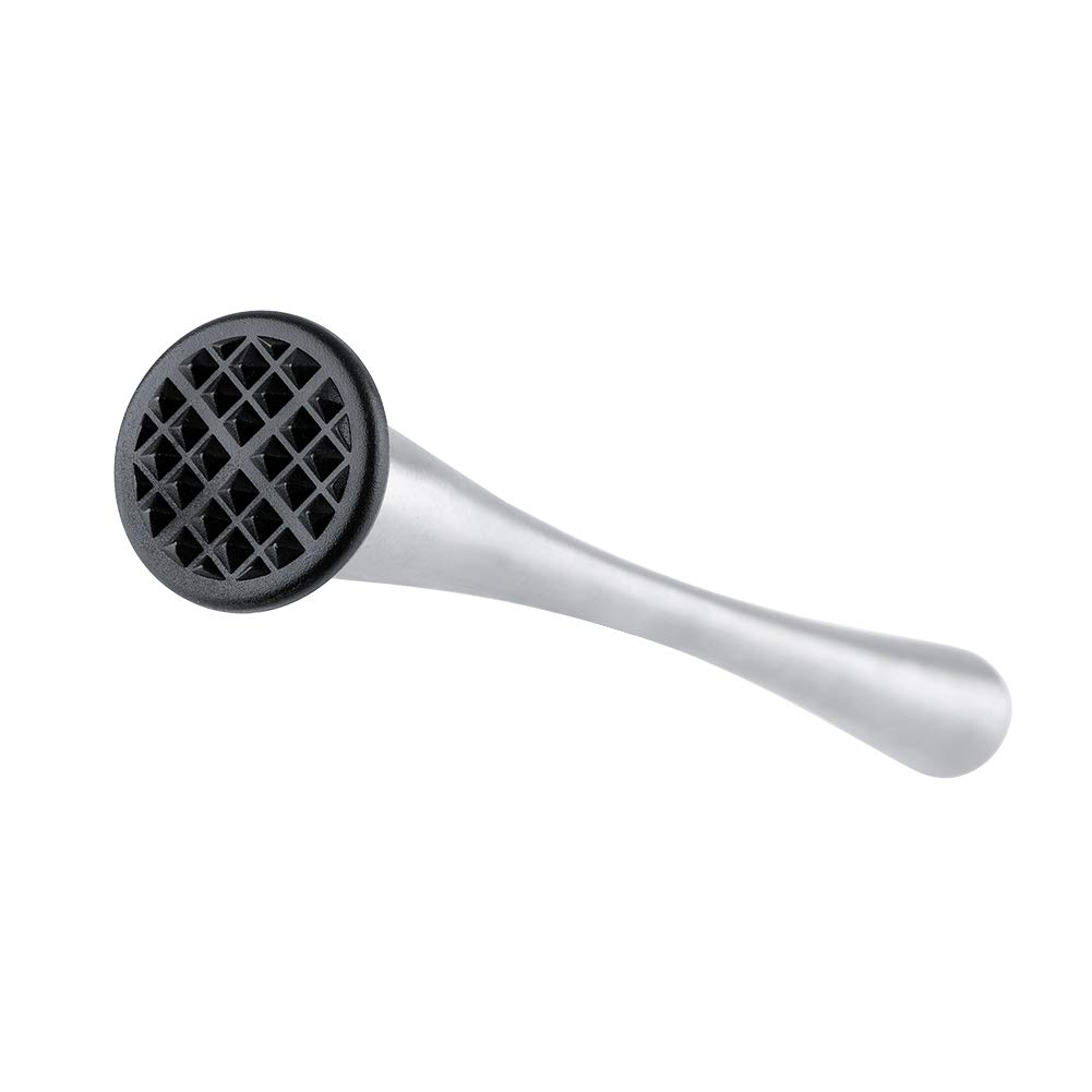 Mortero de cóctel de acero inoxidable de 11.4 pulgadas de largo, herramienta de mortero de bar, mortero profesional para cócteles, mortero de bebidas