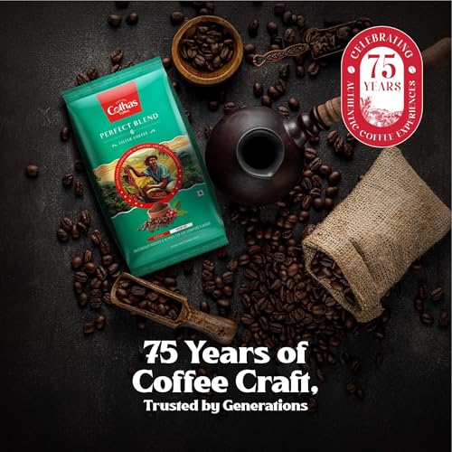 Image of Cothas Perfect Blend Filter Coffee Powder | 80% Coffee 20% Chicory Traditional South Indian Roast & Ground Strong Aroma Authentic Taste | 50g