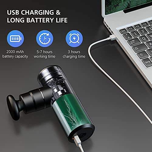 Comfier-Mini-Pistola-de-Masaje-Muscular-Pistola-Masajeadora-de-Aleacion-de-Aluminio-Silenciosa-Masajeador-Electrico-de-Tejido-Profundo-para-Musculos-Portatil-Ligera-para-Atletas-Regalos