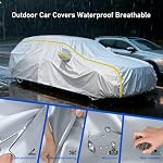 Outdoor Full Car Cover Custom Fit for GMC Terrain 2009-2025 SUV Car Tarpaulin |All-Weather Waterproof Breathable Anti-UV Dust Scratch Winter Garage with Door Zipper