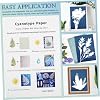 Uonlytech 32sheets Cyanotype Kit Sun Print Paper Solar Activated Paper Home Made Art Supply