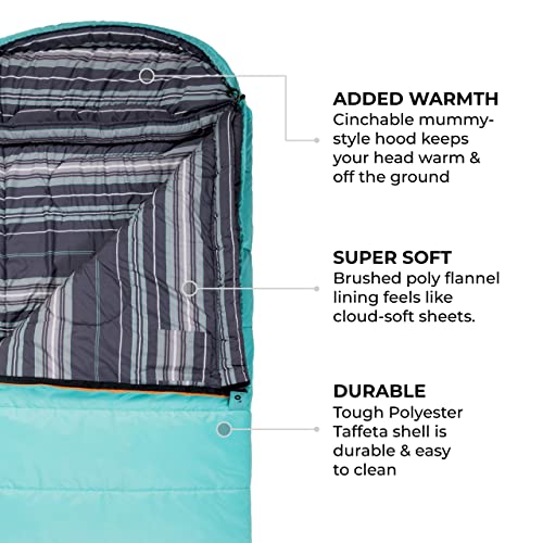 Teton Sports Celsius Regular Sleeping Bag; Great For Family Camping #TOP3