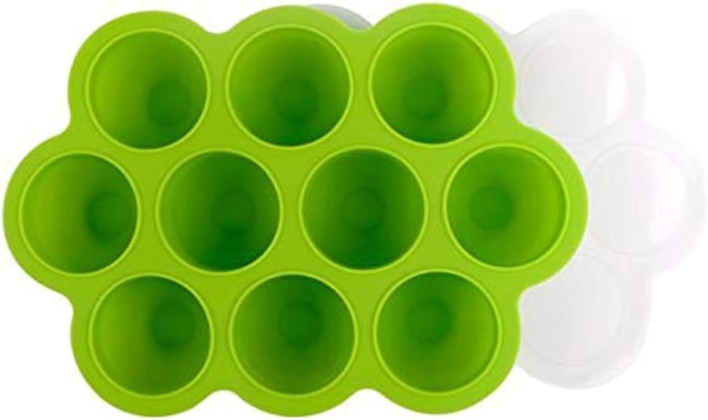 Generic ""Green Sprouts: Silicone Baby Food Freezer Tray with Lid"", nish1
