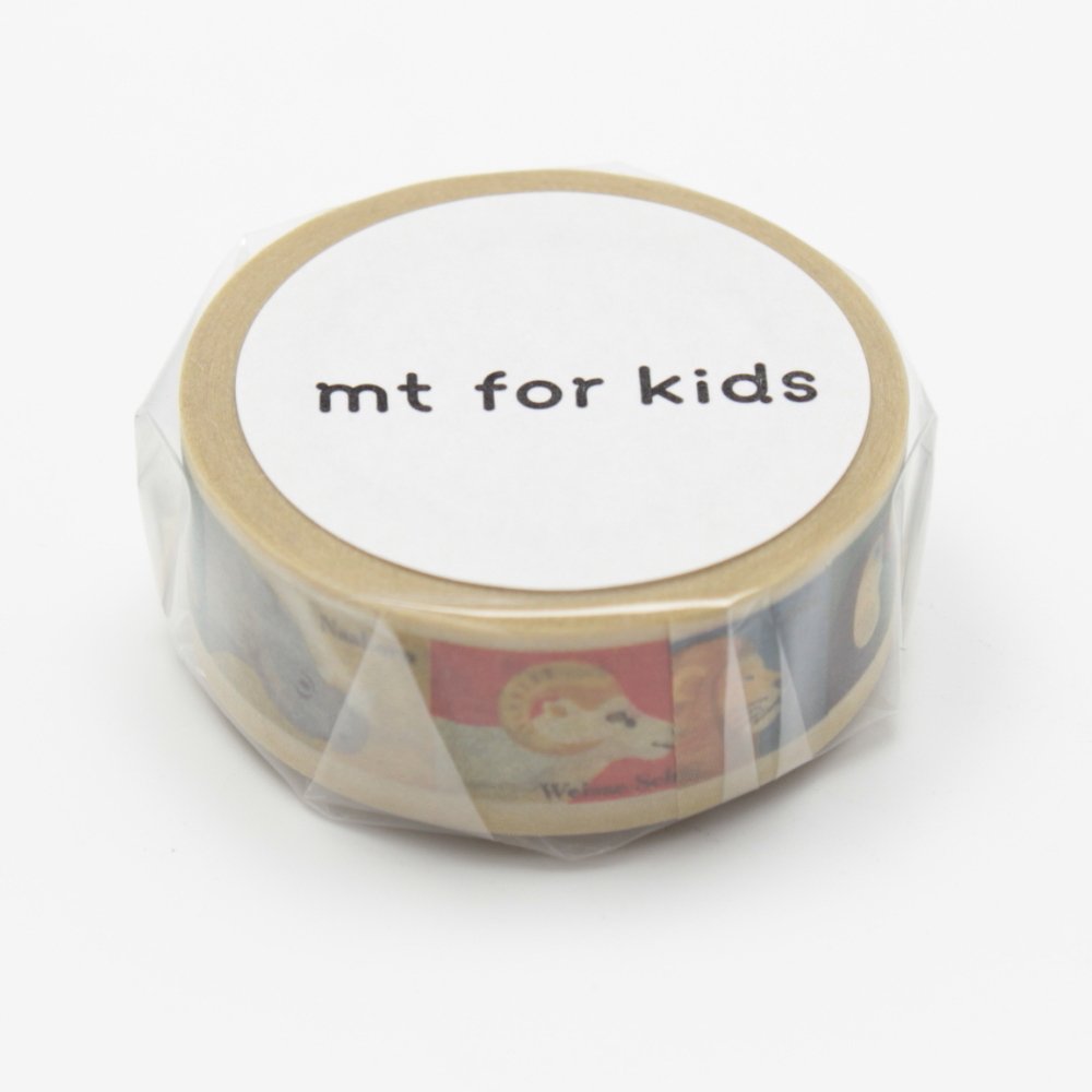 Amazon | カモ井加工紙 mt for kids 動物テープ 幅15mm×7m巻き