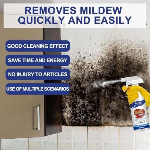 Image of ShineBrew Mold Remover Spray, Mould and Mildew Cleaner for Floors Tiles Roofs Walls Stain Removal Spray, Multi Purpose Powerful Descaling Cleaning Agent for Kitchen, Each 200ml+200ml, Pack of 2