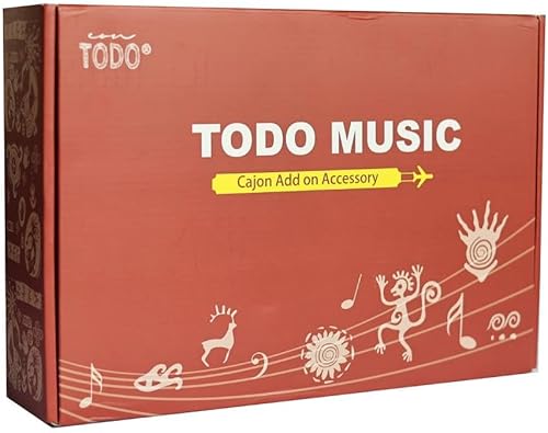 Miniatura 9 de TODO Caja de cajón de viaje, tambor de mano plana, instrumento portátil de percusión de madera de abedul con cuerdas ajustables, bolsa de transporte