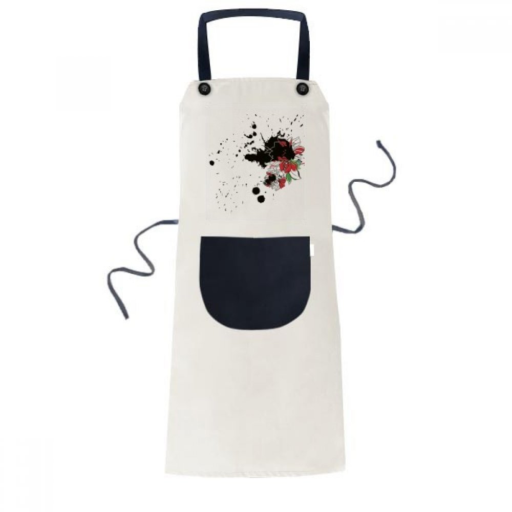 Tablier fleur pivoine aquarelle en cuisine pour vos ateliers créatifs