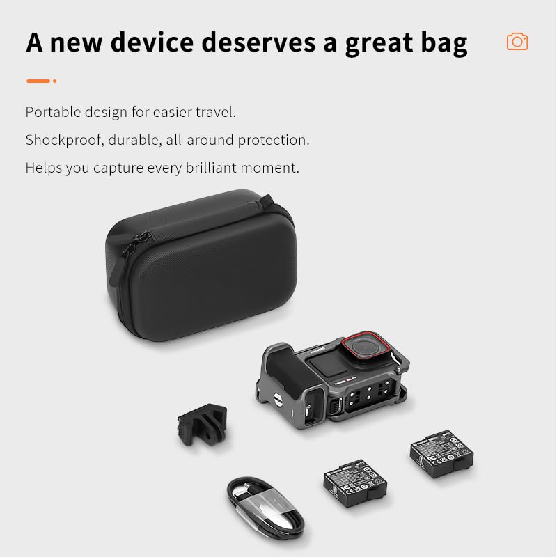 Maleta transportadora para Insta360 Ace Pro 2 negra miniatura 7