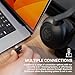 JLab Epic Work Wireless Headset with Microphone, Smart Active Noise Cancellation, Charging Hub, 90+ Playtime, Quick Mute, Bluetooth Headphones, Multipoint Connect, PC, Laptop, Mobile, (1 Pack)