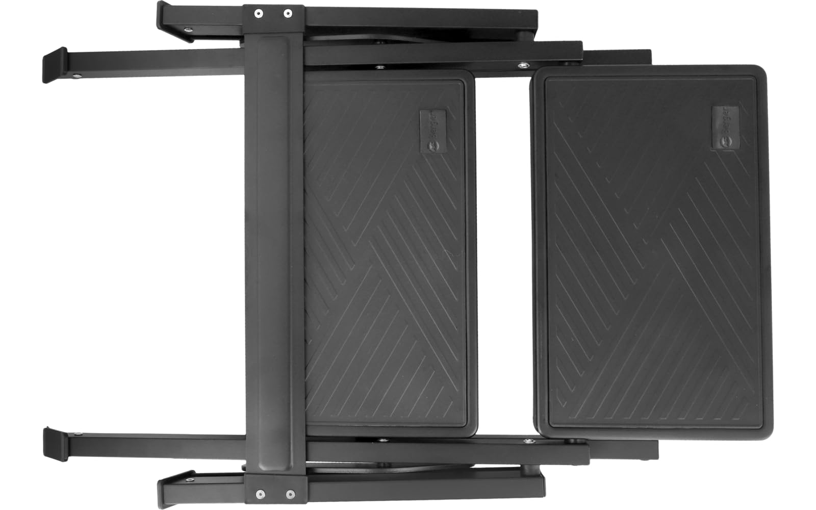 BERGER AluStep Duo Trittstufe | Klappbarer Camping Doppeltritt aus Aluminium