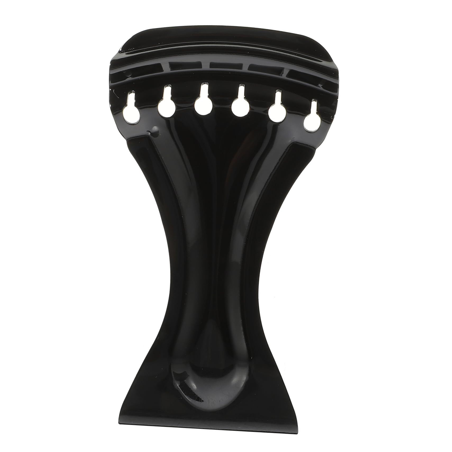 BESTonZON Black Guitar Tailpiece for 6 String Resonator Guitar Parts Metal Tailpiece Fit