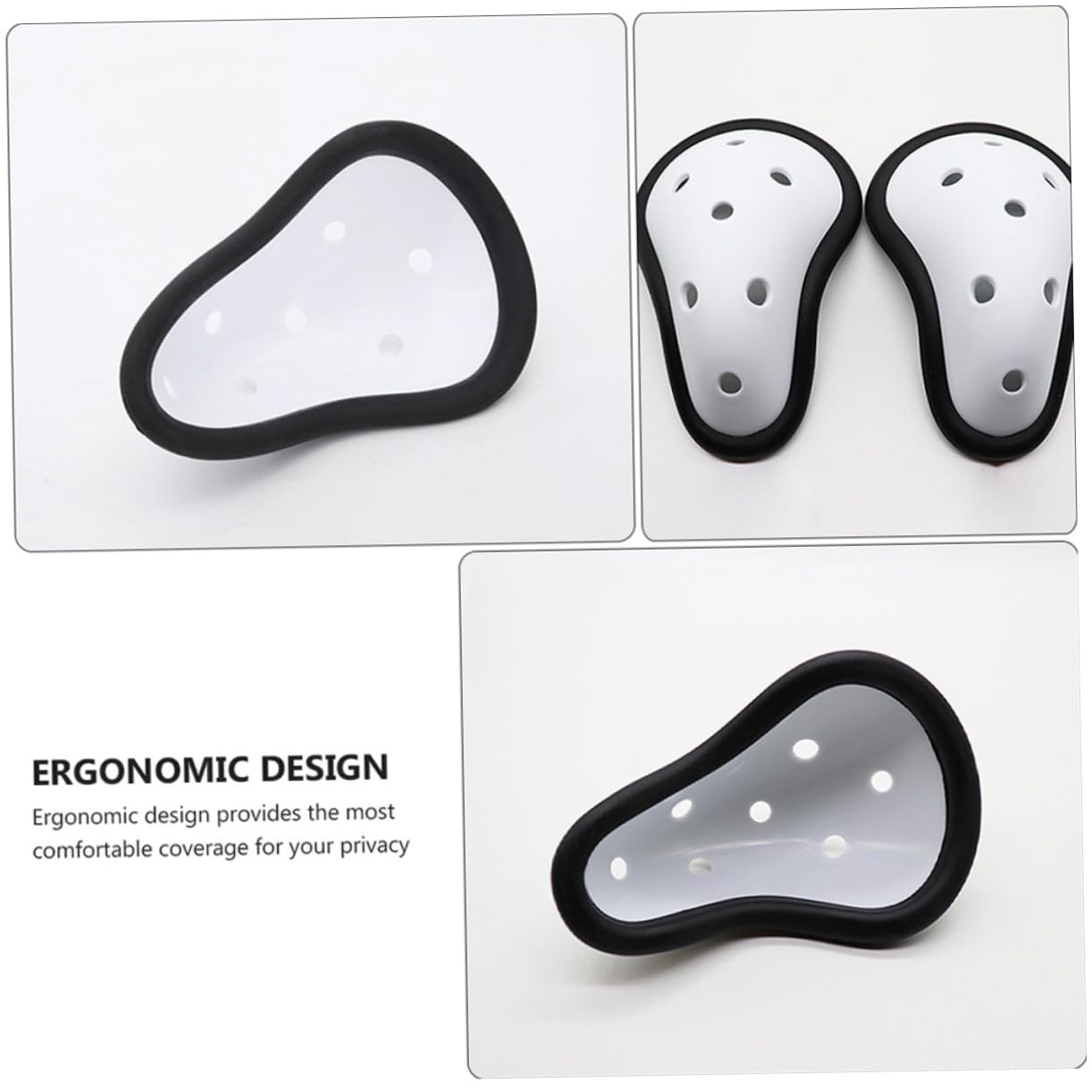 NAMOARLY Men's Crotch Protector 5pcs Sports Groin Cup Breathable Mens Cup Perfect for Sports Fitness and Swimming